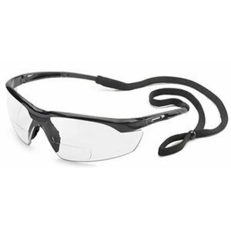 GATEWAY SAFETY 28mc25 2.5 Clr/Mag W/Blk Frame Conq.Mag Safety Glasses ID712248